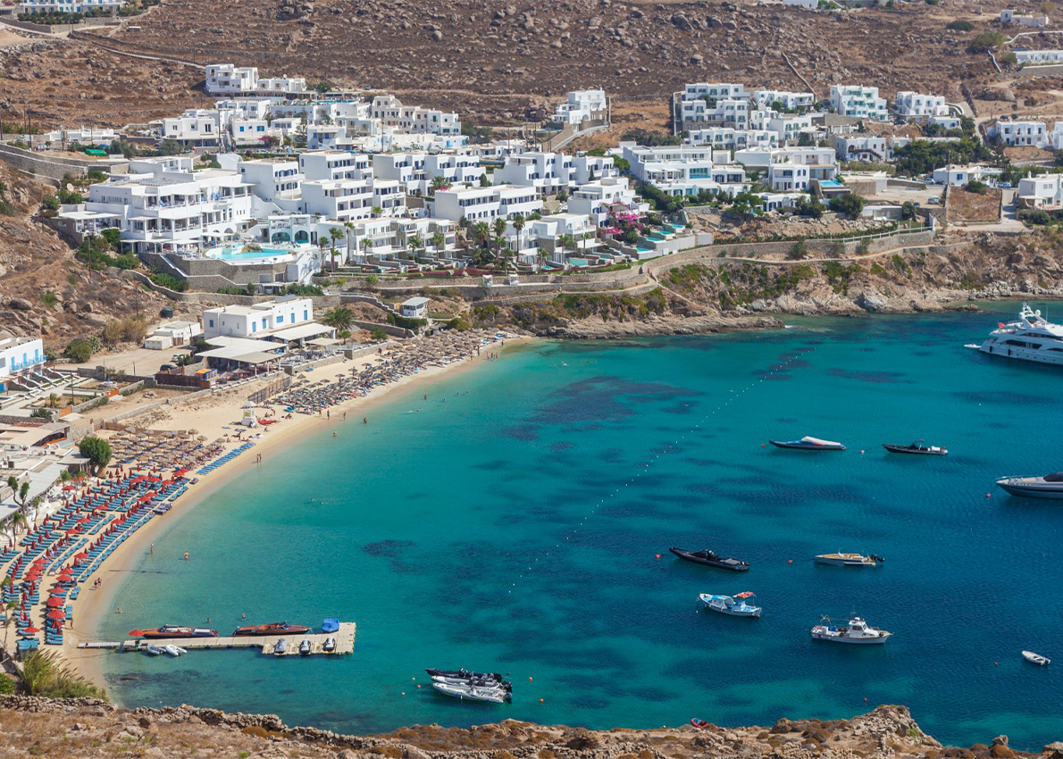 Psarou beach
